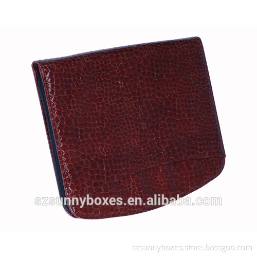 Luxury Leather Multi Layers/Pockets Zipper Business Portfolio Folder